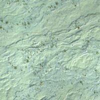 Second close-up of the map of Kealakekua, Hawaii print showing more streets and buildings