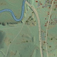 Second close-up of the map of Keeseville, New York print showing more streets and buildings