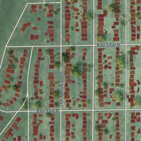 Second close-up of the map of Keewaydin, Minnesota print showing more streets and buildings