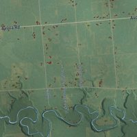 Second close-up of the map of Kenockee, Michigan print showing more streets and buildings
