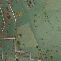 Second close-up of the map of Kenton, Tennessee print showing more streets and buildings
