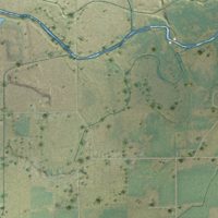Second close-up of the map of Kersey, Colorado print showing more streets and buildings
