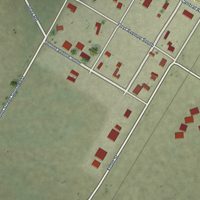 Second close-up of the map of Kevin, Montana print showing more streets and buildings