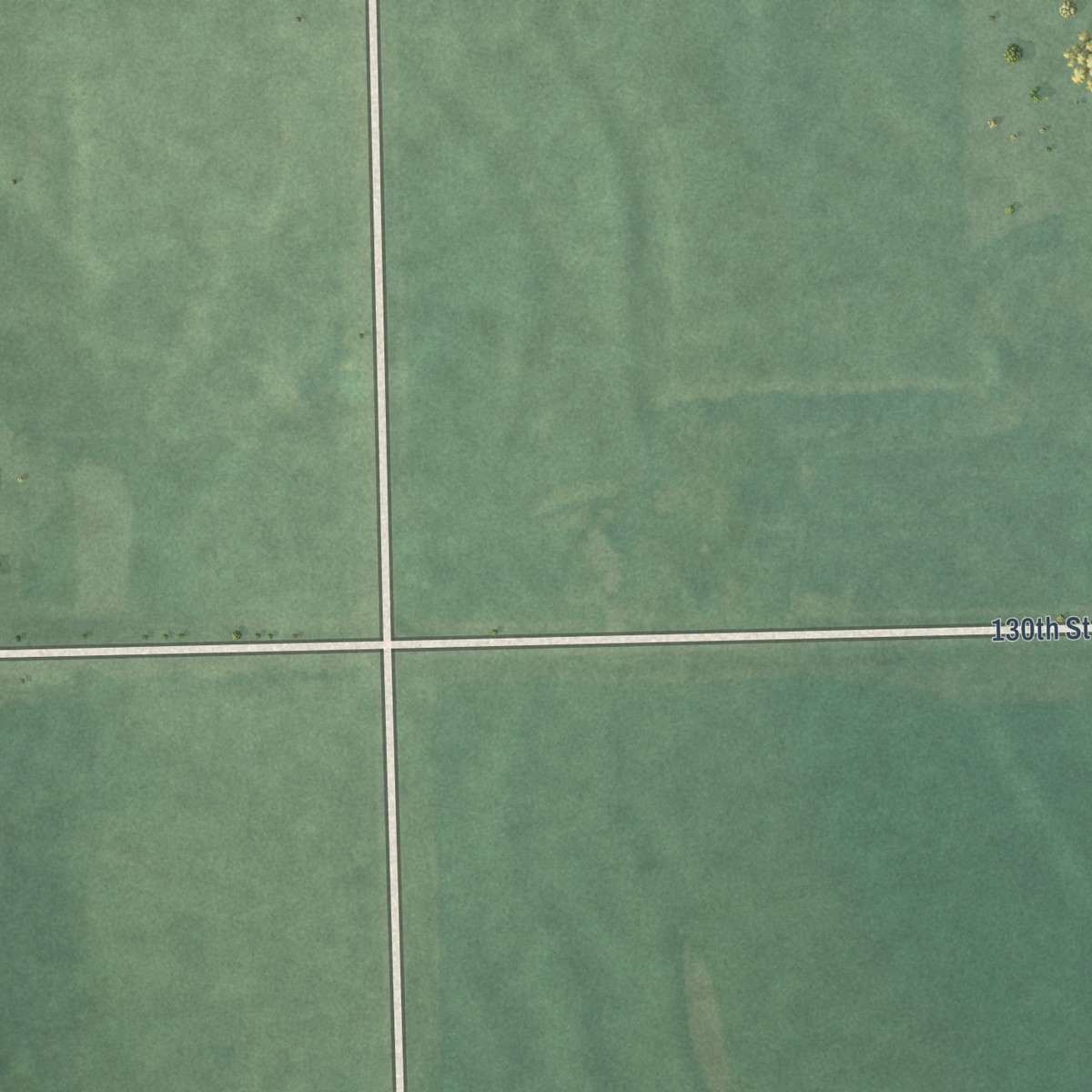 Second close-up of the map of Kickapoo Site 7, Kansas print showing more streets and buildings