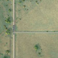 Second close-up of the map of Kief, North Dakota print showing more streets and buildings