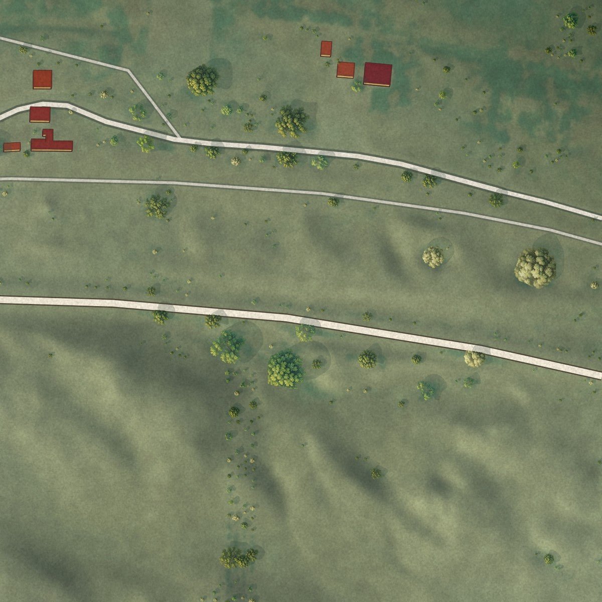 Second close-up of the map of Kilgore, Nebraska print showing more streets and buildings