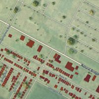 Second close-up of the map of Kingsway East, Missouri print showing more streets and buildings