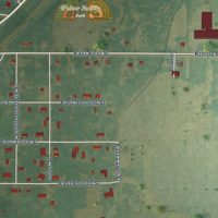 Second close-up of the map of Kinmundy, Illinois print showing more streets and buildings