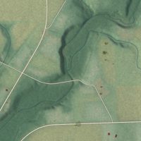 Second close-up of the map of Kinsman Center, Ohio print showing more streets and buildings