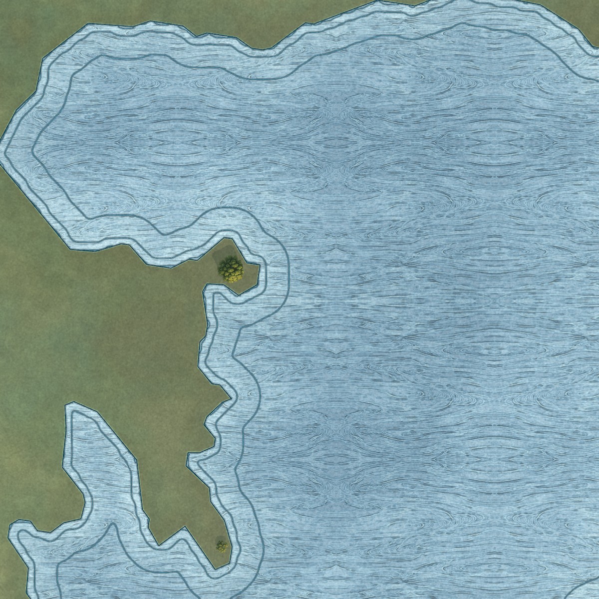 Second close-up of the map of Kipnuk, Alaska print showing more streets and buildings