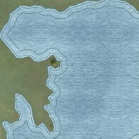Second close-up of the map of Kipnuk, Alaska print showing more streets and buildings