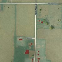 Second close-up of the map of Kirby, Ohio print showing more streets and buildings