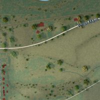 Second close-up of the map of Kirkland, Illinois print showing more streets and buildings