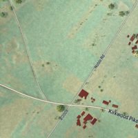 Second close-up of the map of Kirkwood, Pennsylvania print showing more streets and buildings