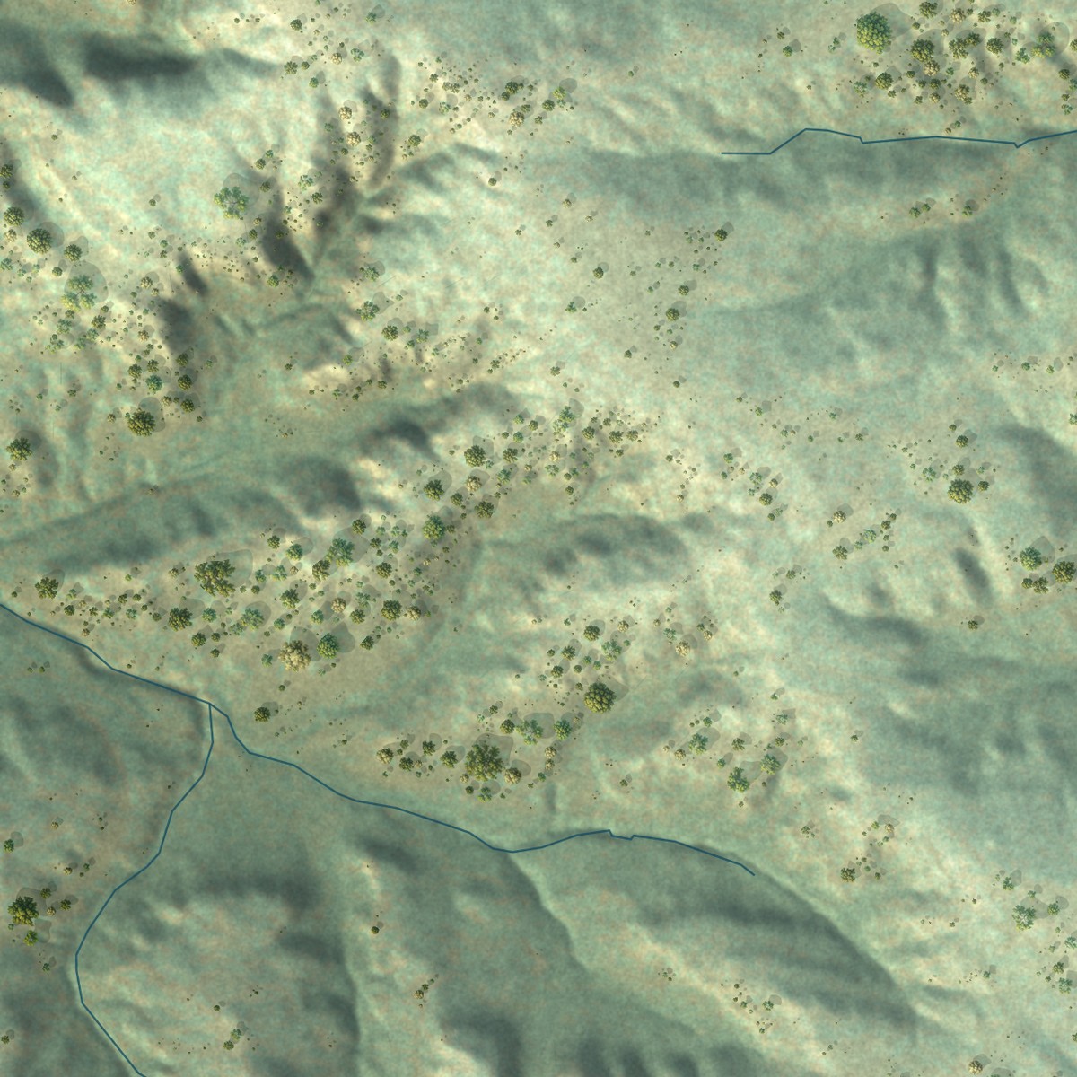 Second close-up of the map of Klein, Montana print showing more streets and buildings