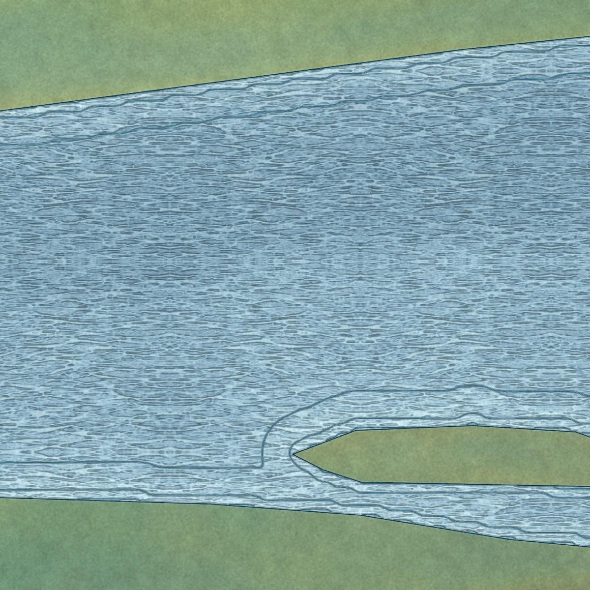 Second close-up of the map of Kotlik, Alaska print showing more streets and buildings