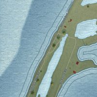 Second close-up of the map of Kotzebue, Alaska print showing more streets and buildings
