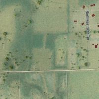 Second close-up of the map of La Crosse, Florida print showing more streets and buildings