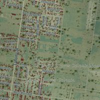 Second close-up of the map of La Homa, Texas print showing more streets and buildings