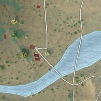 Second close-up of the map of La Joya, New Mexico print showing more streets and buildings