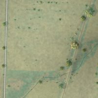 Second close-up of the map of La Prairie, Illinois print showing more streets and buildings