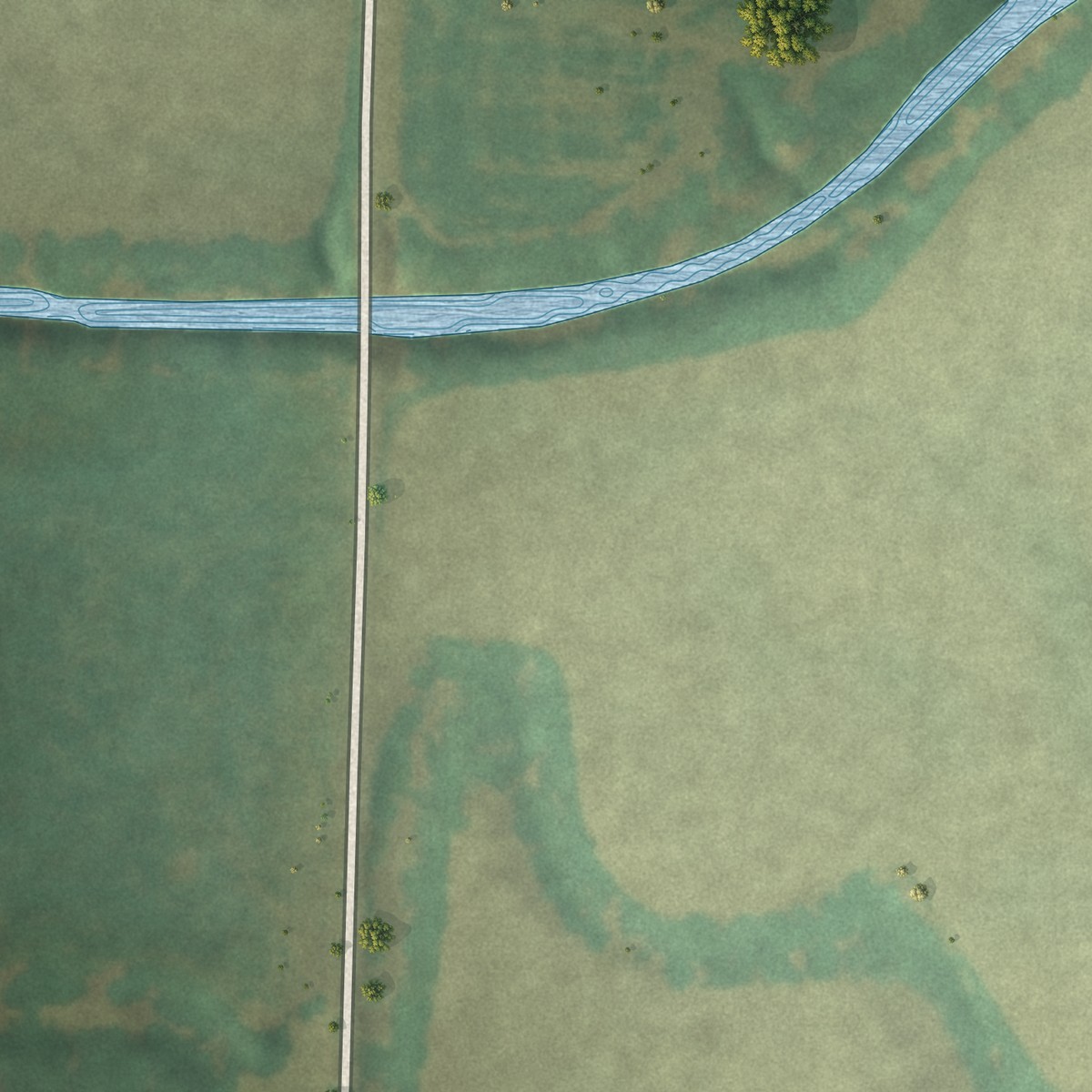 Second close-up of the map of La Tour, Missouri print showing more streets and buildings