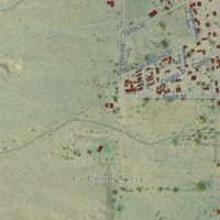 Second close-up of the map of La Union, New Mexico print showing more streets and buildings