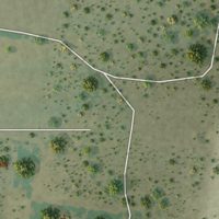 Second close-up of the map of La Victoria, Texas print showing more streets and buildings
