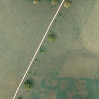 Second close-up of the map of Labish Village, Oregon print showing more streets and buildings