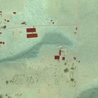 Second close-up of the map of Lacomb, Oregon print showing more streets and buildings