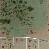 Second close-up of the map of Lake Arthur, New Mexico print showing more streets and buildings