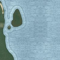 Second close-up of the map of Lake Mary Jane, Florida print showing more streets and buildings