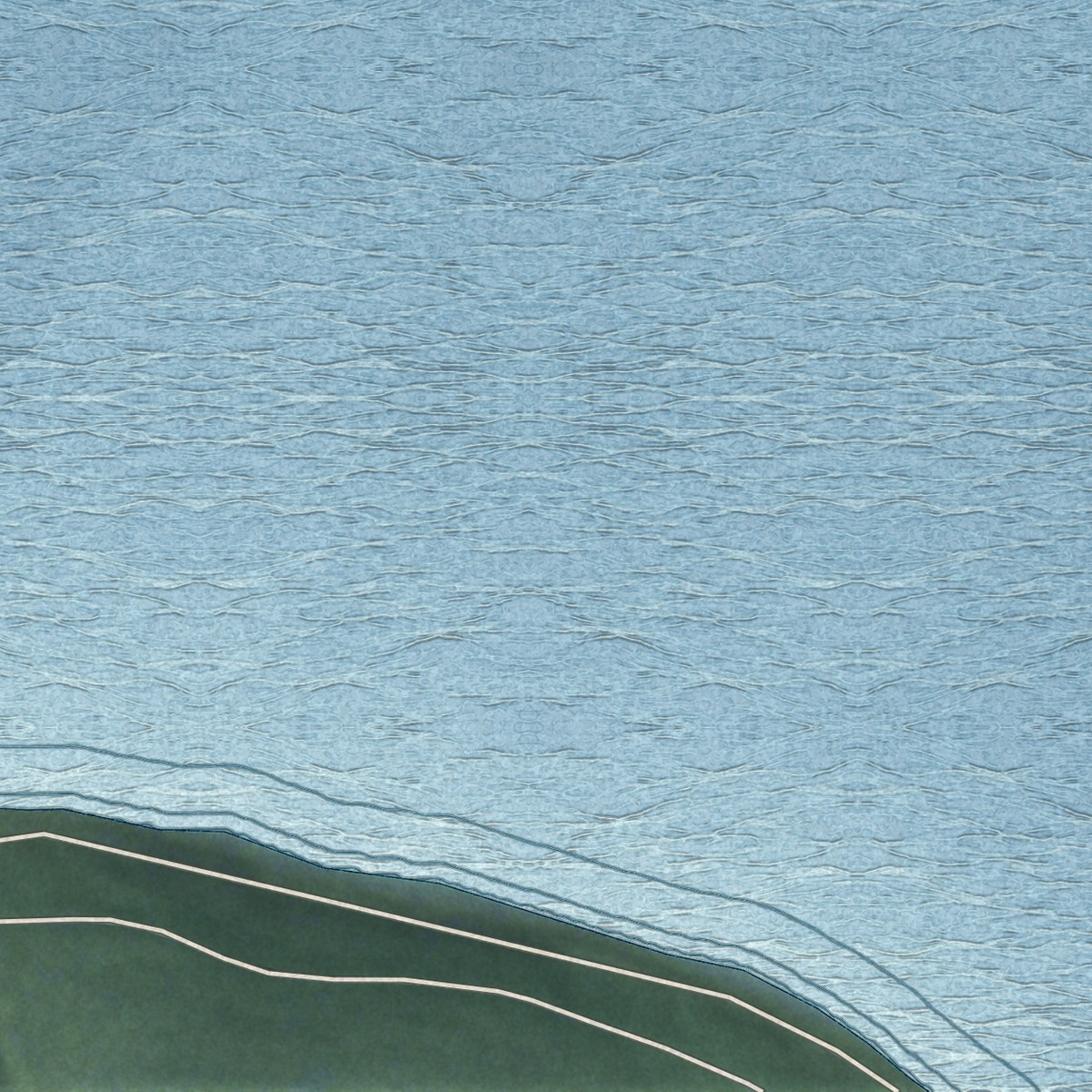 Second close-up of the map of Lake Mary Ronan, Montana print showing more streets and buildings