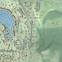 Second close-up of the map of Lake Morton-Berrydale, Washington print showing more streets and buildings