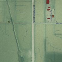 Second close-up of the map of Lake Village, Indiana print showing more streets and buildings