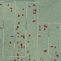 Second close-up of the map of Lakeshore Resort, Indiana print showing more streets and buildings