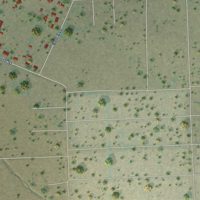 Second close-up of the map of Lakeview, California print showing more streets and buildings