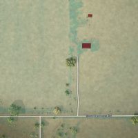 Second close-up of the map of Lakeview North, Wyoming print showing more streets and buildings
