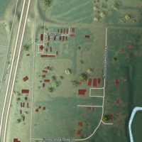 Second close-up of the map of Lamar Heights, Missouri print showing more streets and buildings