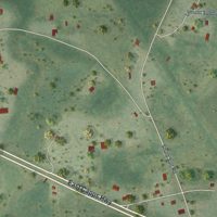 Second close-up of the map of Lamont, Florida print showing more streets and buildings