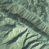 Second close-up of the map of Lanai City, Hawaii print showing more streets and buildings