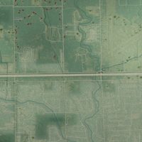 Second close-up of the map of Larkin, Michigan print showing more streets and buildings