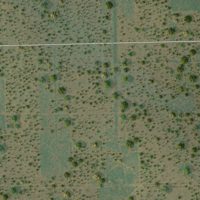 Second close-up of the map of Las Lomitas, Texas print showing more streets and buildings