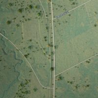 Second close-up of the map of Latexo, Texas print showing more streets and buildings