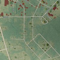Second close-up of the map of Latta, South Carolina print showing more streets and buildings