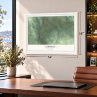 LeBoeuf, Pennsylvania map, 18 x 24 inch print in a white frame in a home office