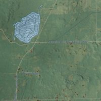 Second close-up of the map of Lee, Calhoun County, Michigan print showing more streets and buildings