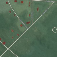 Second close-up of the map of Leeds Point, New Jersey print showing more streets and buildings