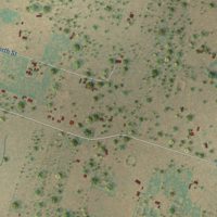 Second close-up of the map of Leming, Texas print showing more streets and buildings