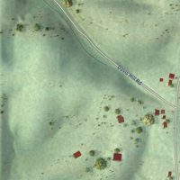 Second close-up of the map of Lester, Alabama print showing more streets and buildings